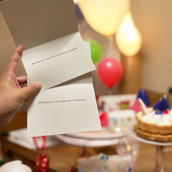 2 Pcs Birthday Greeting Cards with Envelopes Heartfelt Blessing Messages 🎉🎁🎊 - Picture 4 of 5